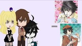 Death note react to l as ranpo 11 past ships my au repost [upl. by Andel]