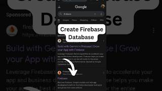 Create Firebase Database databasemanagement coding [upl. by Edurtreg457]