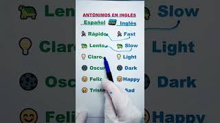 APRENDE ANTÓNIMOS EN INGLÉS FÁCILMENTE aprendoinglescantando6191 cursodeinglesbasico ingles [upl. by Affer454]