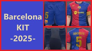 كيفية صناعة طقم برشلونة 2025 How to make Barcelonas kit 2025 [upl. by Nahgeam]