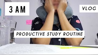 My 3am Study Routine  Waking Up Earlier [upl. by Ahsimal]