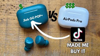 TikTok Made Me Buy It  Jlab Go POP vs Airpods Pro [upl. by Sulecram]