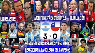 PRENSA E HINCHAS CHILENOS Y DEL MUNDO REACCIONAN A ARGENTINA 30 CHILE  SHOW DE LA SCALONETA [upl. by Attena353]