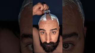 SHAVING ASMR 🪒👨🏻‍🦲✨ asmr asmrshaving shaving safetyrazor kingcgillette bald beard shave [upl. by Evangelia275]