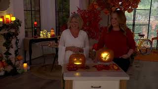 Jabberin Jack Talking Pumpkin with Animated Halloween Scenes on QVC [upl. by Ycrem376]