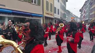 Guggemusik Fränkeschränzer Bubendorf An De Liestal Fasnacht 1822024 [upl. by Fanchette]