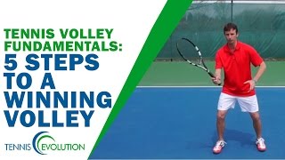 TENNIS VOLLEY  Fundamentals 5 Steps To A Winning Volley [upl. by Iruj]