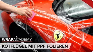 Lackschutzfolierung Kotflügel  Anleitung  Ferrari 458 Spider [upl. by Yspyg571]