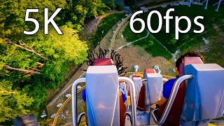 Pantheon back seat onride 5K POV 60fps Busch Gardens Williamsburg [upl. by Woodruff508]