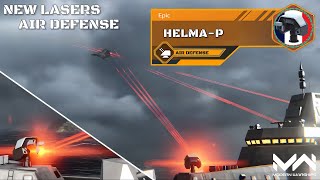 HelmaP Newest VIP BP Laser Air Defense Full Review and Test  Modern Warships Alpha Test [upl. by Mailiw]