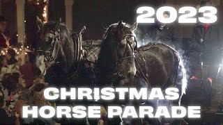 2023 Lebanon Ohio Christmas Horse Drawn Carriage Parade in 4K Resolution by Cincy Photography🐴 [upl. by Kimber]