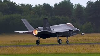 4K Volkel F35A Kicks in the Afterburner and goes almost vertical [upl. by Emyam312]