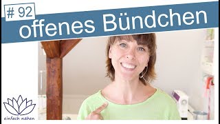 offenes Bündchen nähen  mit Anna von einfach nähen [upl. by Ciel]