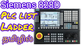 How to view 828D Siemens ladder and input output list explain in tamilcnc programprogramming [upl. by Lowney535]