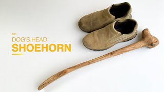 How To Make a Shoe Horn out of Wood [upl. by Nirred]