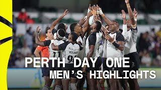 Fiji pull off an INCREDIBLE comeback  Perth HSBC SVNS Day One Mens Highlights [upl. by Whittaker]