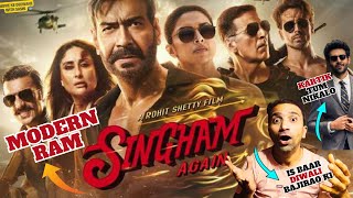 Singham Again TRAILER EXPLOSION Ajay Devgans Mass Blockbuster I Singham Trailer Review Sashi I [upl. by Limay]