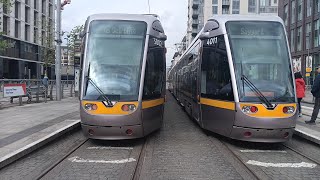 Ride on Luas Tram 3007 From The Point Service Towards Saggart [upl. by Keeley]