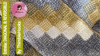 MY NEW C2C ENTRELAC Both Diagonal amp Reversible Crochet  How To Tutorial [upl. by Eiboh]