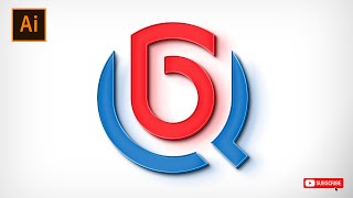 Letter Q logo Design Adobe Illustrator  Step by Step Tutorial [upl. by Alisun]