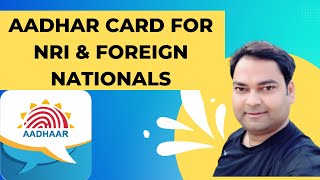 AADHAR Card For NRI and Foreign Nationals Eligibility and PAN Linking  CA Rohit Gupta [upl. by Niuqaoj]