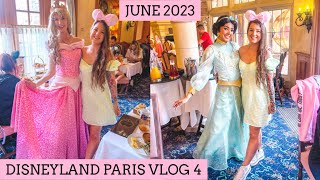 DISNEYLAND PARIS SUMMER 2023 VLOG 4  Princess Breakfast MINI VLOG Auberge de Cendrillon [upl. by Anassor]