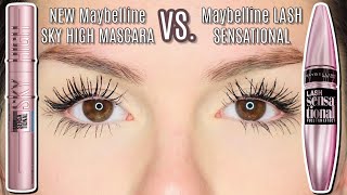 NEW MAYBELLINE LASH SENSATIONAL SKY HIGH MASCARA REVIEW AND WEAR TEST  BEST DRUGSTORE MASCARA 2020 [upl. by Eidnar]