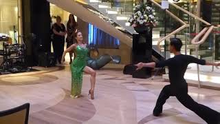 PampO Caribbean Cruise on Azura Ballroom Demo Dancing 26th Jan to 9th Feb 2019 [upl. by Ardeed295]