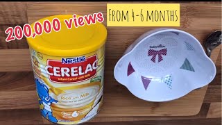 Review  How to make CERELAC Infant Cereal with Milk from 46 months Rice with Milk [upl. by Licec]