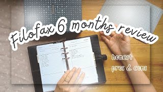 6 Months review on Filofax Personal Nappa  Sharing many pros and a few cons [upl. by Edbert902]