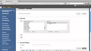 Sending an Email Message in Blackboard [upl. by Ayala]