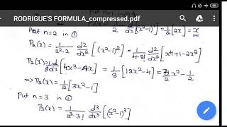 Rodrigues formula and problems 1 [upl. by Anaynek]