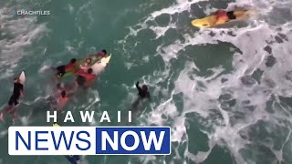 Surfer rescued from Pipeline thanks first responders who saved him [upl. by Subocaj]