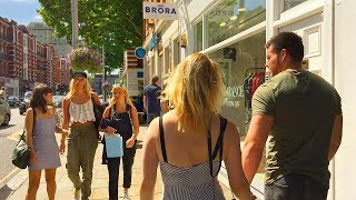 LONDON WALK  Kings Road in Chelsea from Sloane Square  England [upl. by Heffron]