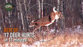 17 Deer Hunts in 17 Minutes ULTIMATE Deer Hunting Compilation  BEST OF [upl. by Hanan]