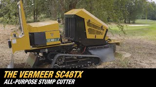 Introducing the Vermeer SC48TX stump cutter [upl. by Nohtan866]