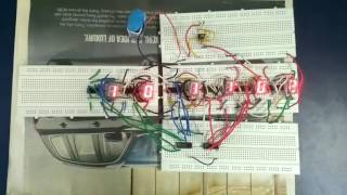 Digital Clock using 4026 and 555 [upl. by Grider691]