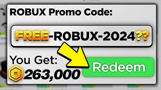 This SECRET Promo Code Gives FREE ROBUX 2024 [upl. by Galligan667]