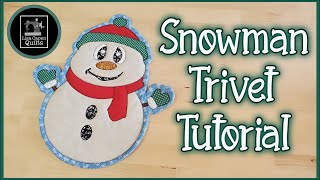 Lets Make a Snowman Trivet Hang out with me as we make this super easy project [upl. by Llerrac]