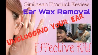 Product Review of SIMILASAN Ear Wax Removal Kit  DYI on how to remove ear wax clog [upl. by Ciaphus433]