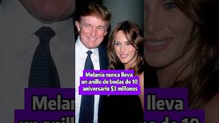 Melania nunca lleva un anillo de bodas del décimo aniversario de 10 millones de dólares [upl. by Phonsa]