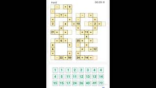 Cross Math  Math Puzzle  Math Game  Arithmetic practice [upl. by Allesiram773]