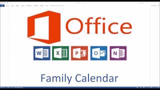 the Shared Family Calendar in Office 365 [upl. by Shotton]