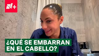 ¿Qué se embarran las nadadoras artísticas en el cabello  N [upl. by Murtagh]