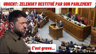 🛑Cest grave  LE PARLEMENT UKRAINIEN VIENT DE LACHER ZELENSKY ils sont très en colère [upl. by Freytag]