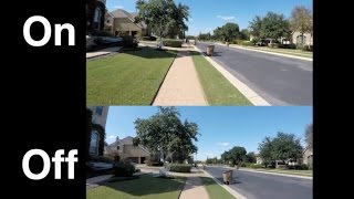 GoPro Hero 5 Black Stabilization Comparison  On vs Off [upl. by Tallulah673]