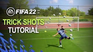 FIFA 22 TOP 5 FANCY TRICK SHOTS TO USE IN FUT 22  FANCY amp EFFECTIVE SKILLS TUTORIAL [upl. by Hakilam]