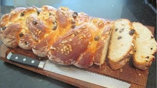 Finnish Pulla Bread Recipe  Braided Sweet Bread with cardamom raisins and almonds [upl. by Yezdnil]