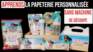 PAPETERIE PERSONNALISÉE SANS MACHINE DE DÉCOUPE  CAPRISUN PERSONNALISÉ  KINDER BUENO PERSONNALISÉ [upl. by Jackelyn]