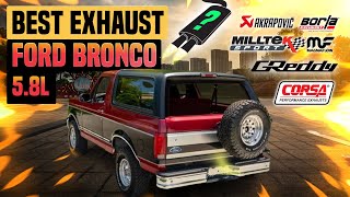 Ford Bronco Exhaust Sound 58L V8 🔥 PerformanceStraight PipeUpgradeBorlaReviewModsFlowmaster [upl. by Enitsyrhc]